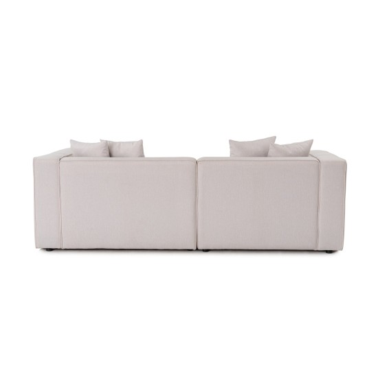 Corner Sofa Mora XL Corner Right (L1-CHLRight) - Ecru Ecru Corner Sofa Mora XL Corner Right (L1-CHLRight) - Ecru Ecru