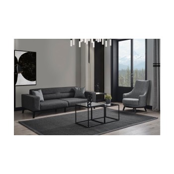3-Seat Sofa-Bed Bali 3 Seater - Anthracite Anthracite