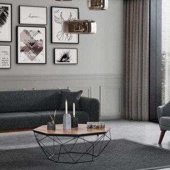 3-Seat Sofa-Bed Cofi 3 Seater - Anthracite Anthracite