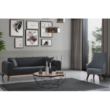 3-Seat Sofa-Bed Cofi 3 Seater - Anthracite Anthracite