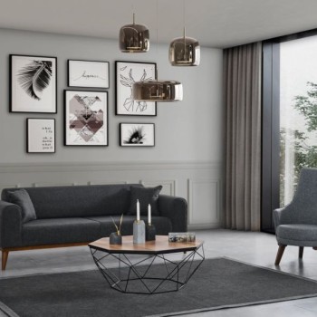 3-Seat Sofa-Bed Cofi 3 Seater - Anthracite Anthracite