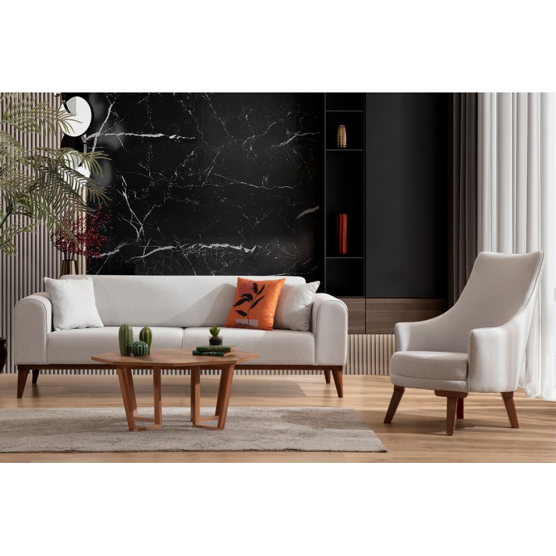 3-Seat Sofa-Bed Cofi 3 Seater - Cream Cream