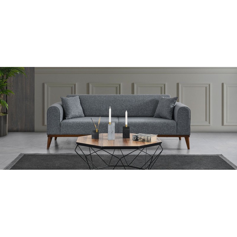 3-Seat Sofa-Bed Cofi 3 Seater - Light Grey Light Grey