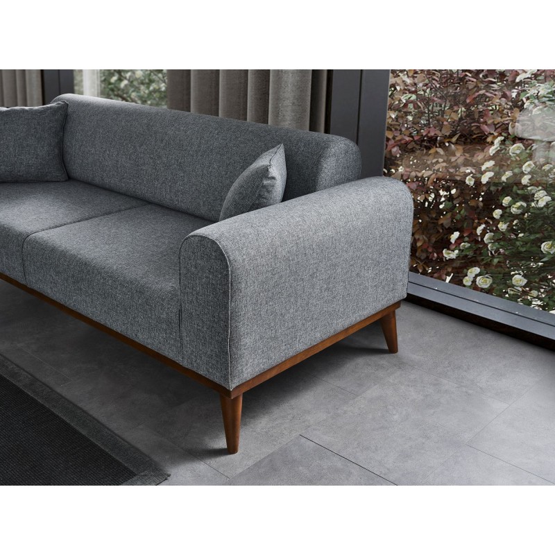 3-Seat Sofa-Bed Cofi 3 Seater - Light Grey Light Grey