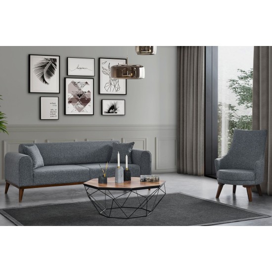 Wing Chair Cofi - Light Grey Light Grey Wing Chair Cofi - Light Grey Light Grey