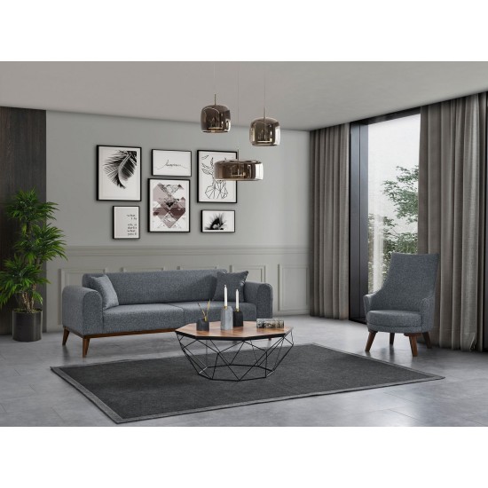 Wing Chair Cofi - Light Grey Light Grey Wing Chair Cofi - Light Grey Light Grey