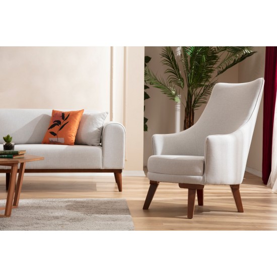 Wing Chair Cofi - Cream Cream Wing Chair Cofi - Cream Cream
