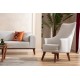 Wing Chair Cofi - Cream Cream Wing Chair Cofi - Cream Cream