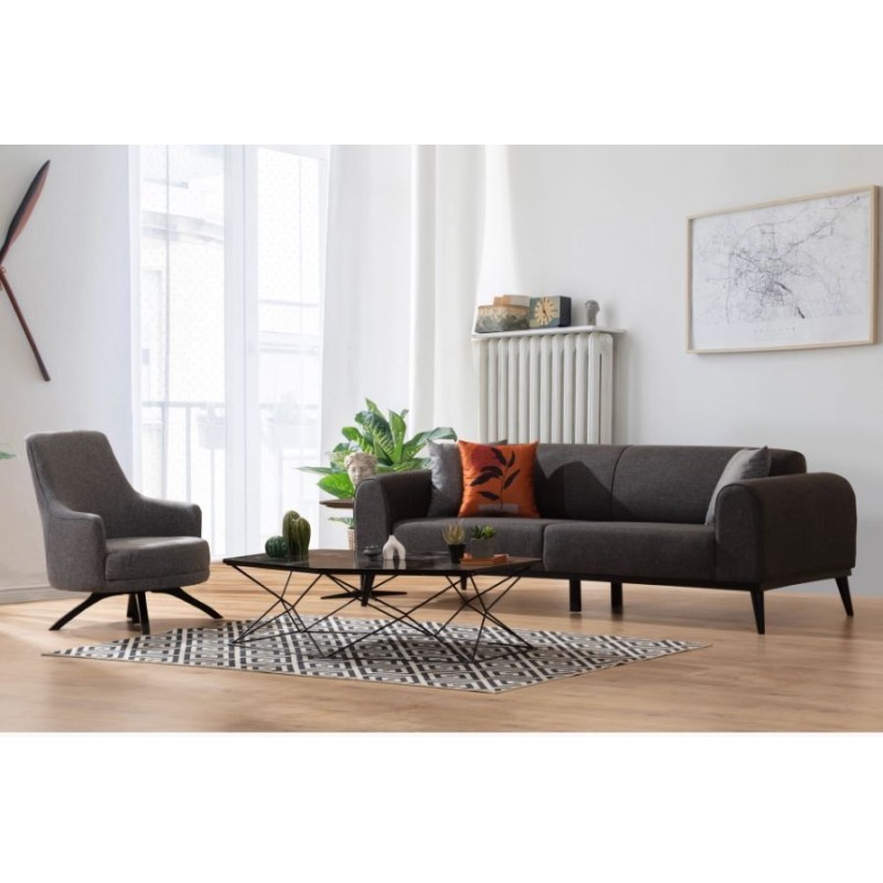 3-Seat Sofa-Bed Kapri 3 Seater - Anthracite Anthracite