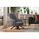 Wing Chair Kapri - Light Grey Light Grey Wing Chair Kapri - Light Grey Light Grey