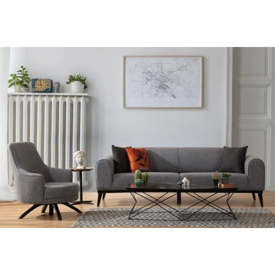 Wing Chair Kapri - Light Grey Light Grey Wing Chair Kapri - Light Grey Light Grey