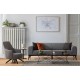 Wing Chair Kapri - Light Grey Light Grey Wing Chair Kapri - Light Grey Light Grey
