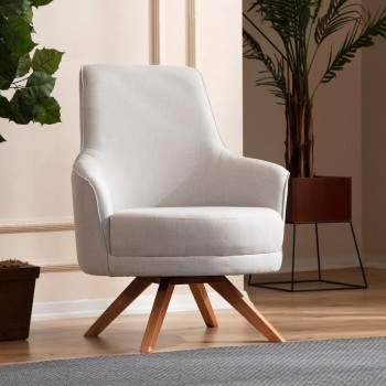 Wing Chair Kapri - Cream Cream