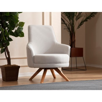 Wing Chair Kapri - Cream Cream