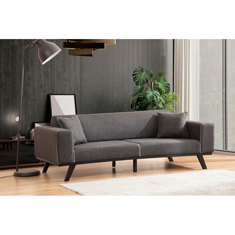 3-Seat Sofa-Bed Leon 3 Seater - Anthracite Anthracite