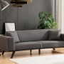 3-Seat Sofa-Bed Leon 3 Seater - Anthracite Anthracite