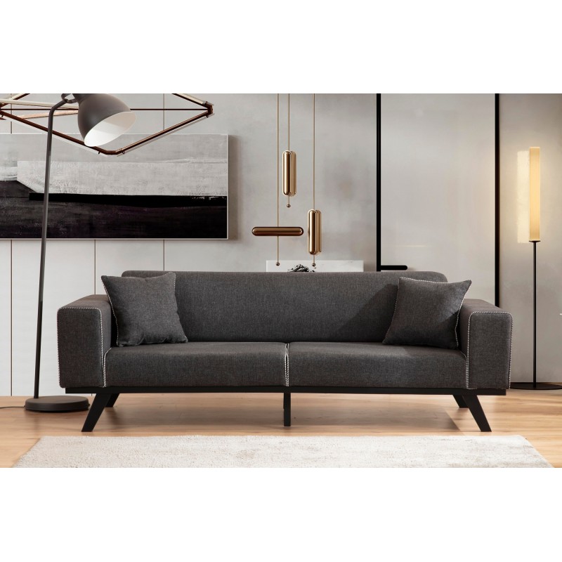 3-Seat Sofa-Bed Leon 3 Seater - Anthracite Anthracite