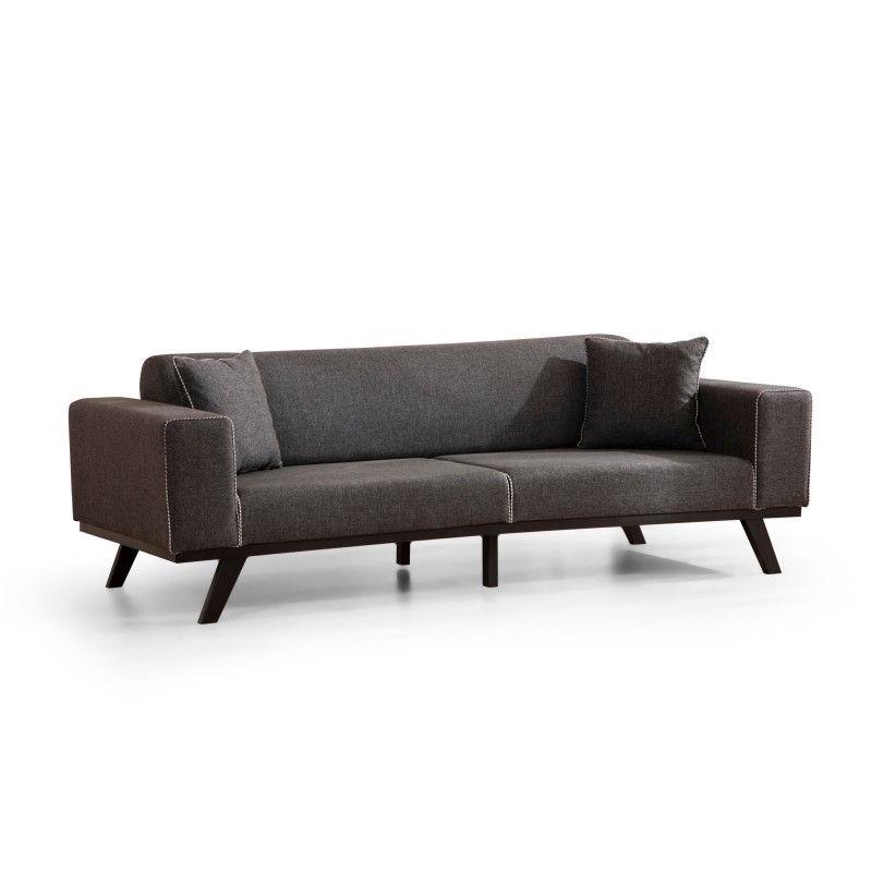 3-Seat Sofa-Bed Leon 3 Seater - Anthracite Anthracite