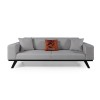 3-Seat Sofa-Bed Leon 3 Seater - Light Grey Light Grey