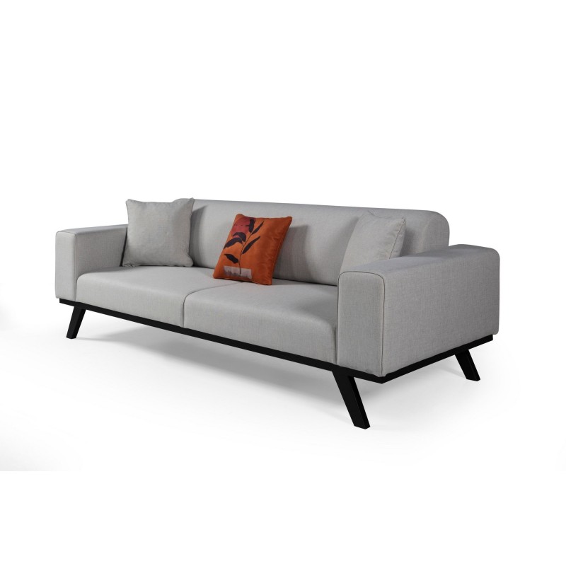 3-Seat Sofa-Bed Leon 3 Seater - Light Grey Light Grey