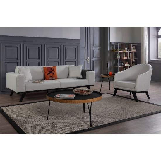 Wing Chair Leon - Light Grey Light Grey