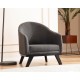 Wing Chair Leon - Anthracite Anthracite Wing Chair Leon - Anthracite Anthracite