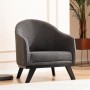 Wing Chair Leon - Anthracite Anthracite