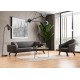 Wing Chair Leon - Anthracite Anthracite Wing Chair Leon - Anthracite Anthracite