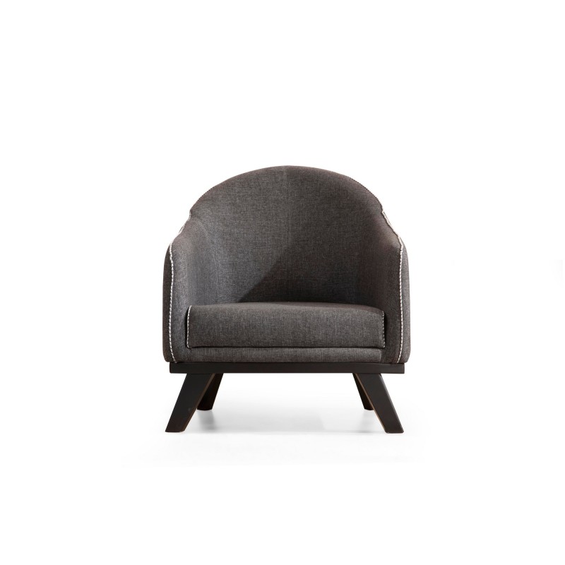 Wing Chair Leon - Anthracite Anthracite