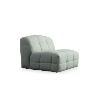 Πολυθρόνα Σαλονιού Pescara O1 - Χρώμα Pale Green - 108x108x83εκ