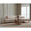 Corner Sofa-Bed Lyke Right - Cream Cream