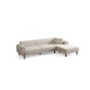 Corner Sofa-Bed Lyke Right - Cream Cream