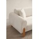 Corner Sofa-Bed Lyke Right - Cream Cream Corner Sofa-Bed Lyke Right - Cream Cream