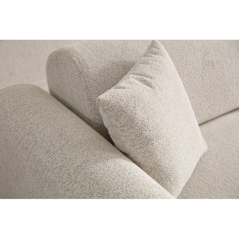 Corner Sofa-Bed Lyke Right - Cream Cream