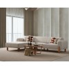 Corner Sofa-Bed Lyke Left - Cream Cream