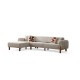 Corner Sofa-Bed Lyke Left - Cream Cream Corner Sofa-Bed Lyke Left - Cream Cream