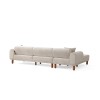 Corner Sofa-Bed Lyke Left - Cream Cream