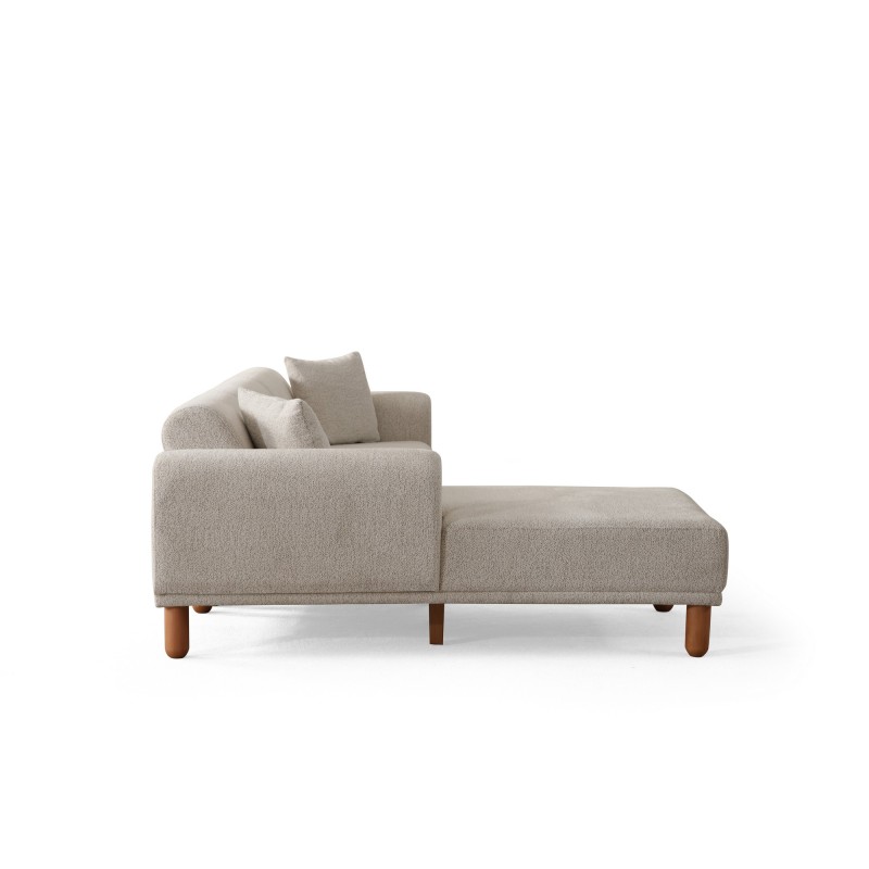 Corner Sofa-Bed Lyke Left - Cream Cream