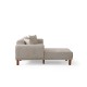 Corner Sofa-Bed Lyke Left - Cream Cream Corner Sofa-Bed Lyke Left - Cream Cream