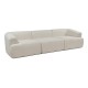 3-Seat Sofa Sofia 3 - White White