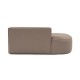Corner Sofa Mora (X-Oval-L1-O1-O1-R1) Light Brown