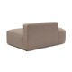 Corner Sofa Mora (X-Oval-L1-O1-O1-R1) Light Brown