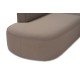 Corner Sofa Mora (X-Oval-L1-O1-O1-R1) Light Brown