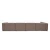 Corner Sofa Mora (X-Oval-L1-O1-O1-R1) Light Brown