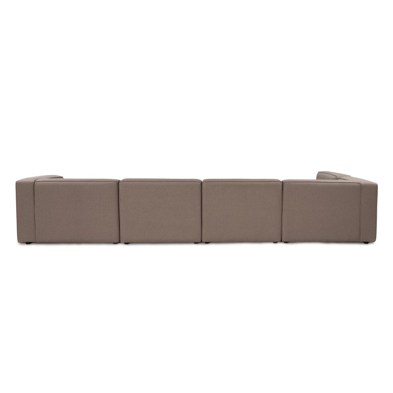 Corner Sofa Mora (X-Oval-L1-O1-O1-R1) Light Brown