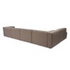 Corner Sofa Mora (X-Oval-L1-O1-O1-R1) Light Brown