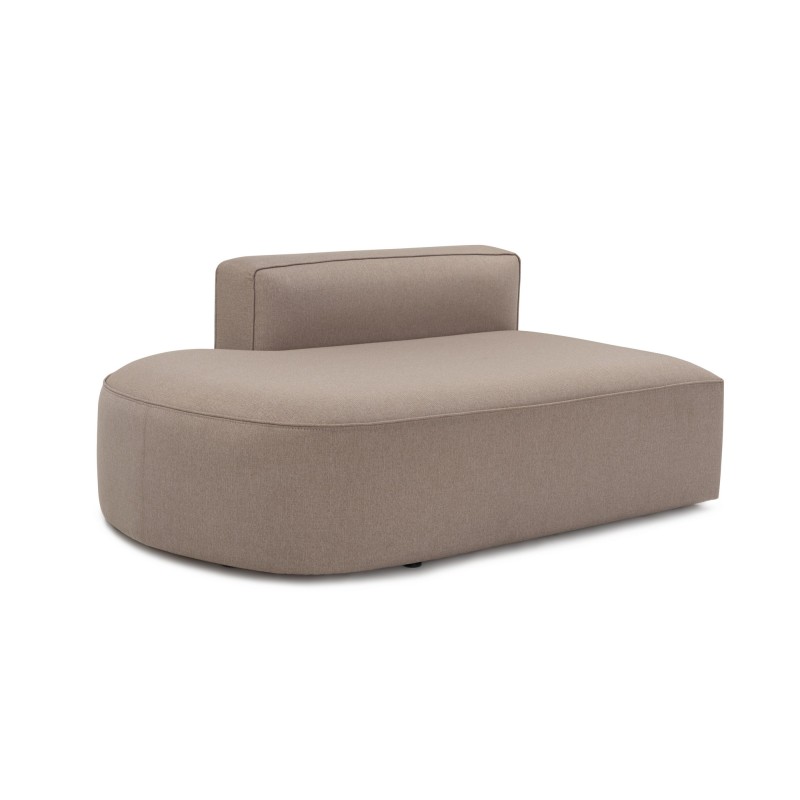 Corner Sofa Mora (X-Oval-L1-O1-O1-R1) Light Brown