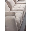 Corner Sofa Amaris 3 Seater With Pouffe - Beige Beige