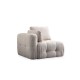 Corner Sofa Amaris 3 Seater With Pouffe - Beige Beige