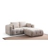 Corner Sofa Amaris 2 Seater With Pouffe - Beige Beige